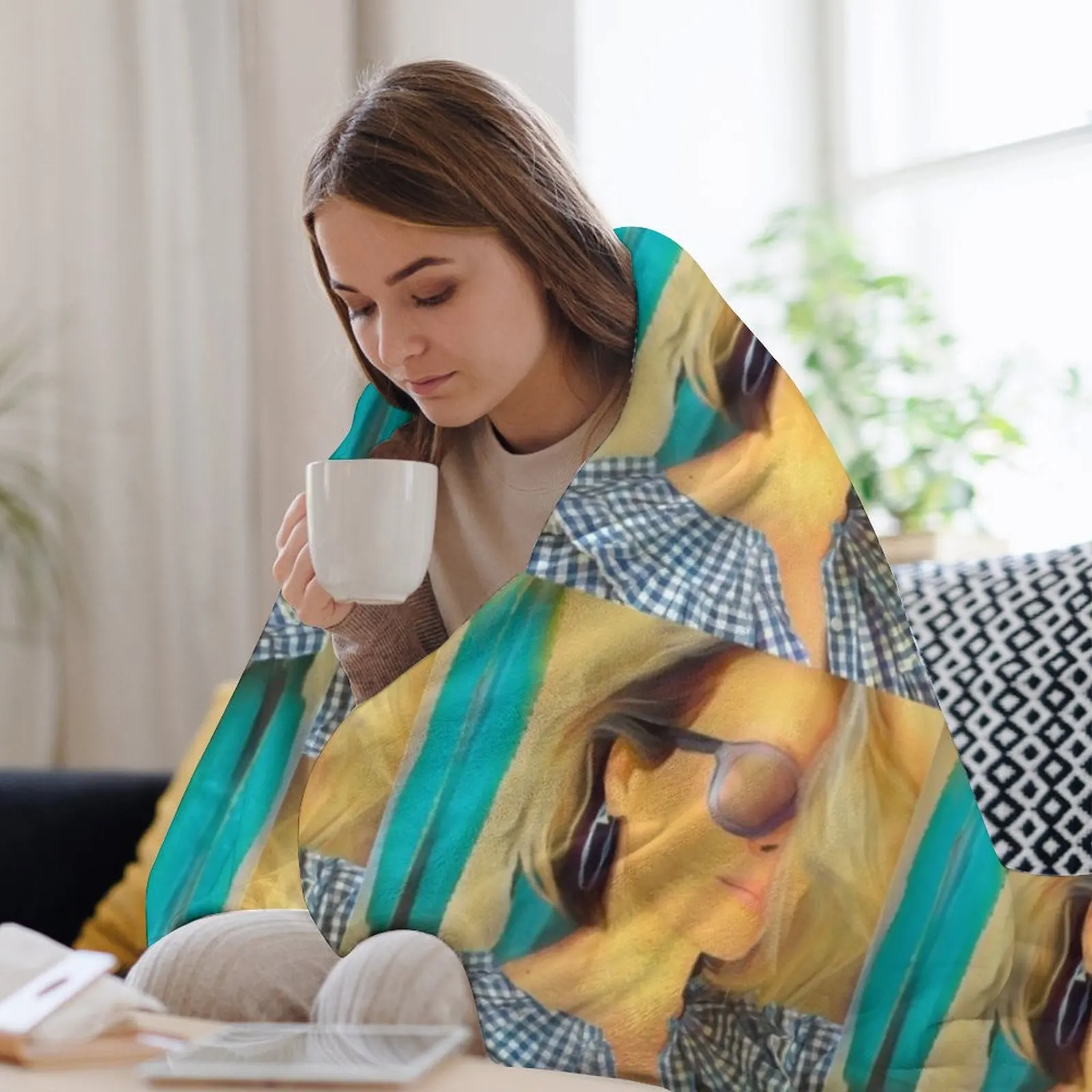 Одеяло с портретом Сары Полсона многофункциональные пляжные одеяла