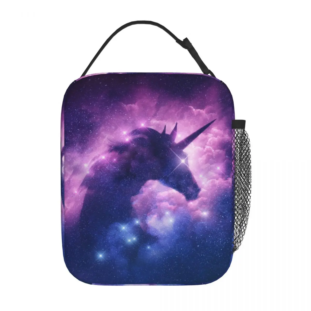 

Unicorn Galaxy Nebula Cloud Insulated Lunch Tote Bag Space Starfield Universe Lunch Container Cooler Thermal Lunch Box Work