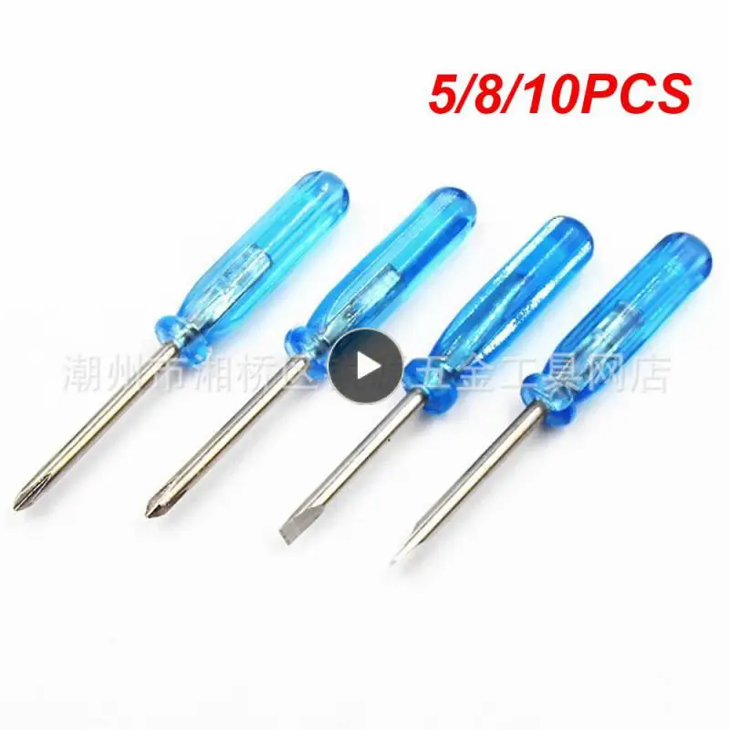 

5/8/10PCS Portable Cross Word Ratchet Screwdriver Alloy Steel Expansion Screwdrivers Transparent Handle Screw Driver Kit Set