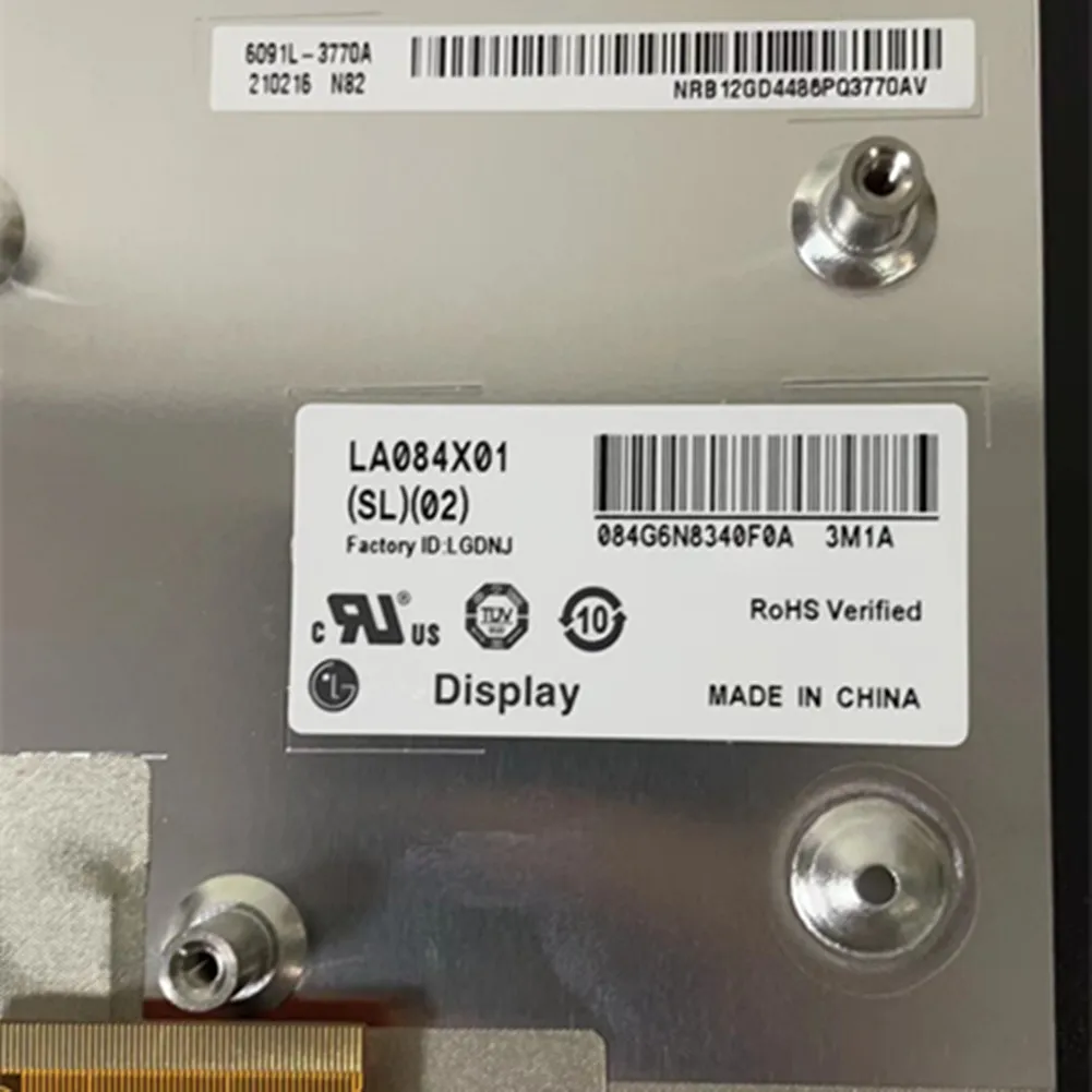 

For Car Touch Screen ​LCD Display LA084X01 17-21 Replacement 4C UAQ LCD Display Radio Navigation Touch Screen Uconnect