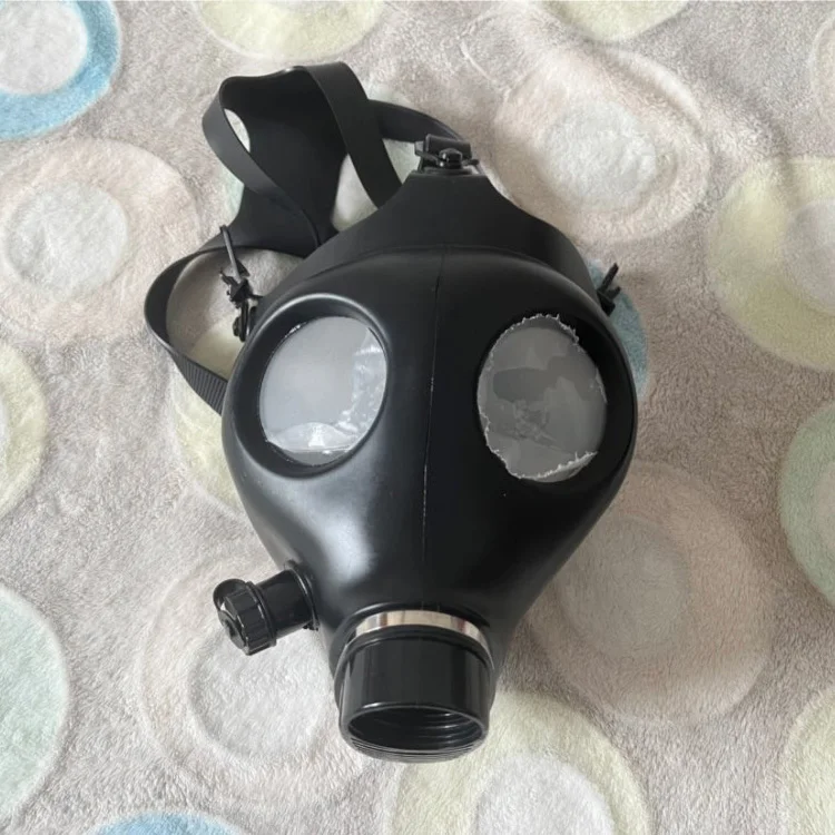 Полулицевая силиконовая маска Фетиш латексная дыхательная сумка резиновая