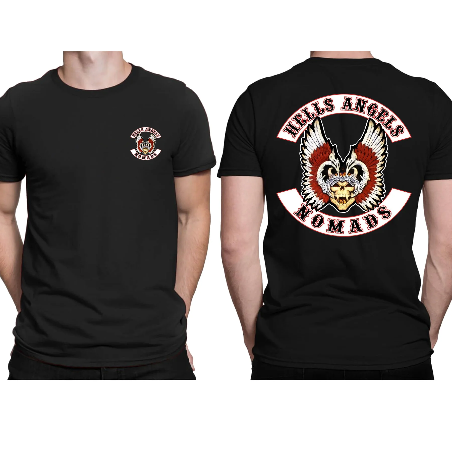 

Amazing Male T Shirt Casual Oversized Essential Brotherhood Hells Angels Nomads T-shirt Men T-shirts Graphic Streetwear S-3XL