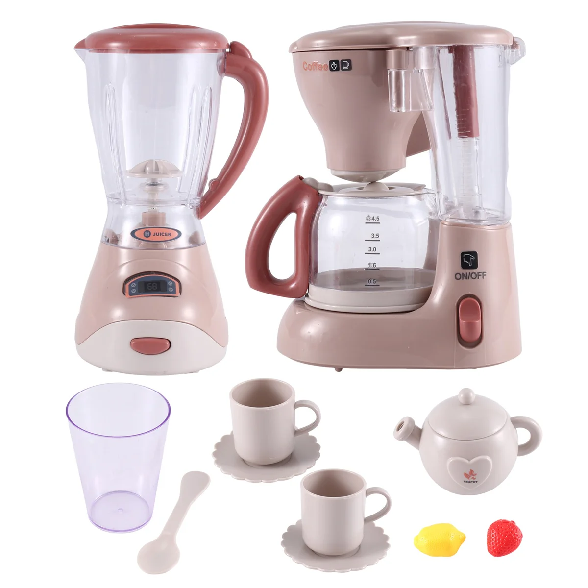 

Искусственная бытовая техника для приготовления сока, Кофеварка, Детская маленькая бытовая техника, кухонные игрушки, набор для мальчиков и девочек