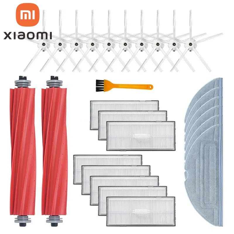 

Аксессуары для пылесоса Xiaomi Roborock S7 T7S T7plus, фильтр НЕРА, основная щетка/насадка на швабру, боковая щетка, аксессуары