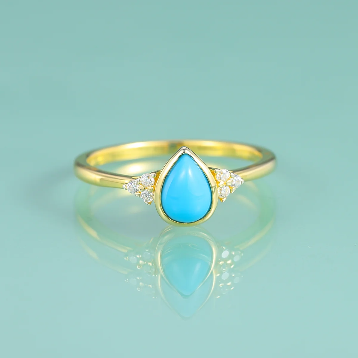 

Драгоценный камень, Лаборатория красоты, Синий Бирюзовый Цвет, искусственное золото 14 к, серебряные ювелирные изделия, подарок для женщин и девушек