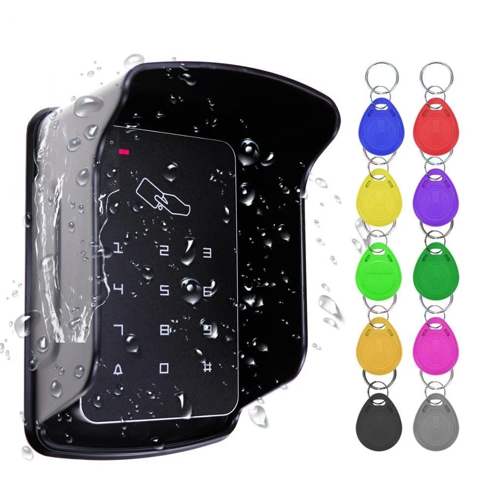 

Standalone Access Controller RFID Access Control Keypad Waterproof Rainproof Cover digital panel Card Reader Door Lock System