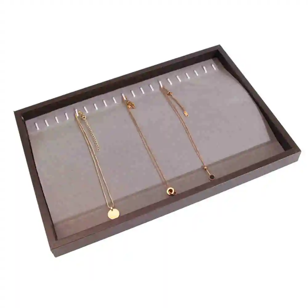 

Ящик для демонстрации ювелирных изделий, бархатный органайзер для ювелирных изделий, браслетов, колец, цепочек, модный Штабелируемый порта...