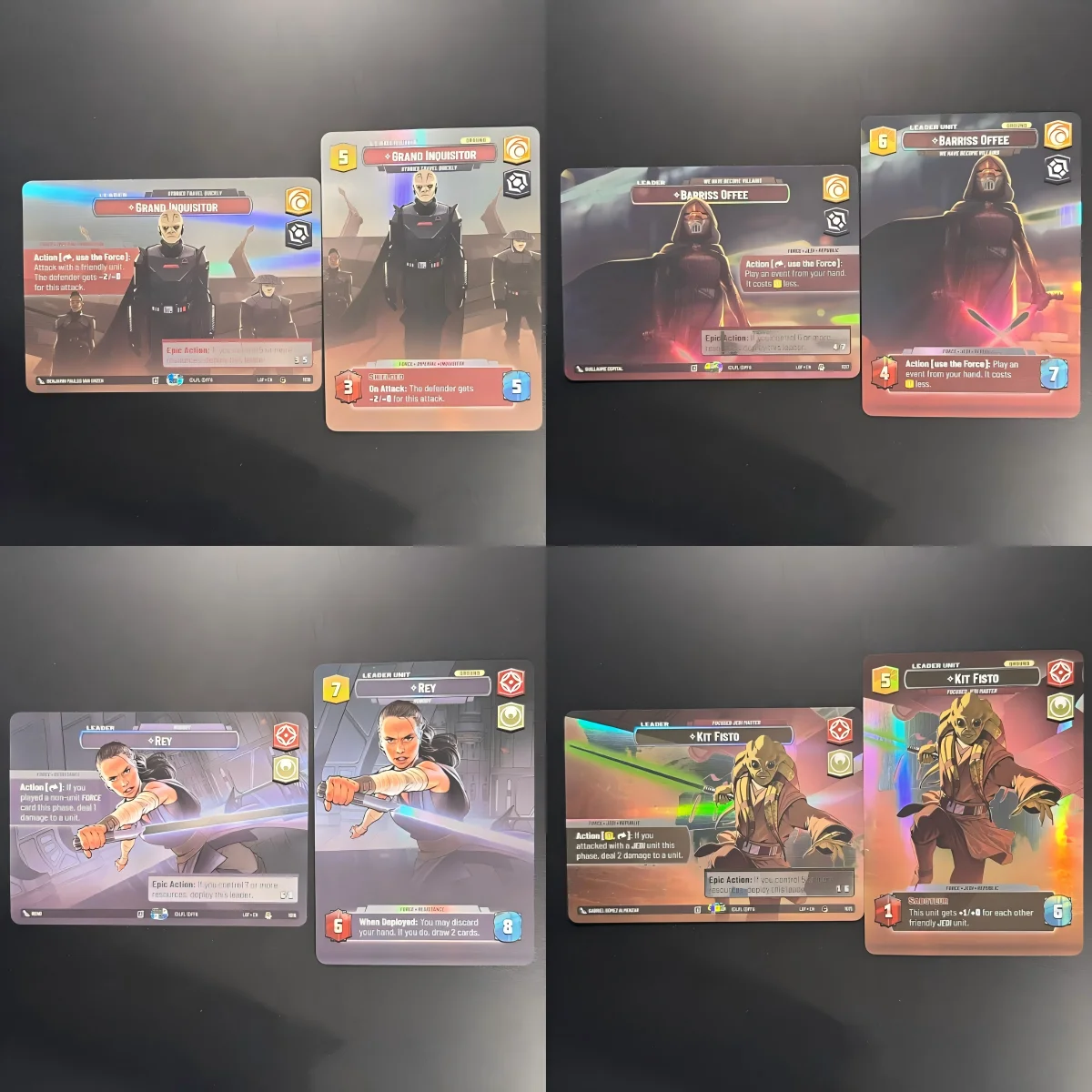 Фото SWUDB DIY карты Прокси-карты 18 шт./пучок Legends of the Force (LOF) Витрина из фольги Kylo Ren Anakin Skywalker Collection Card №4