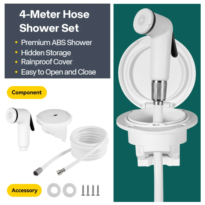 

Комплект морской подвесной душевой насадки, встроенный/выдвижной лодочный душ с креплением на транце