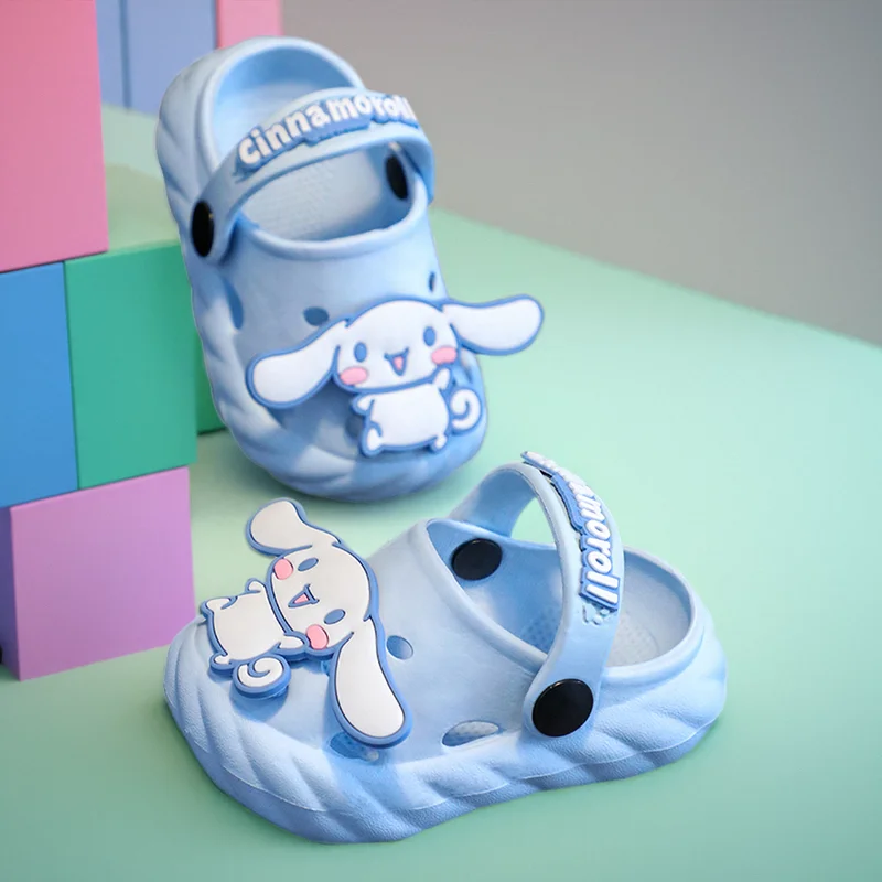 MyMelody Kuromi Cinnamoroll детские тапочки мягкие удобные нескользящие домашние летние на