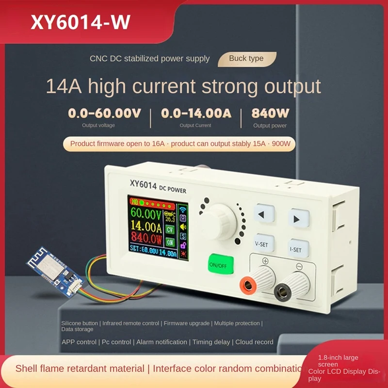 

XY6014-W CNC Adjustable DC Stabilized Voltage Powers Supply With Wifi Communication Module 900W Step-Down Module