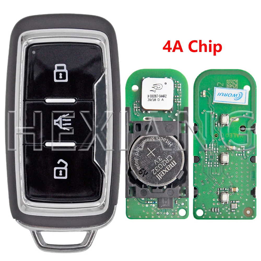

Оригинальный чип HE ID47 4A, 433 МГц, оригинальный автомобильный дистанционный ключ без ключа для Jetour X70 X70S X70 Plus X90 X95