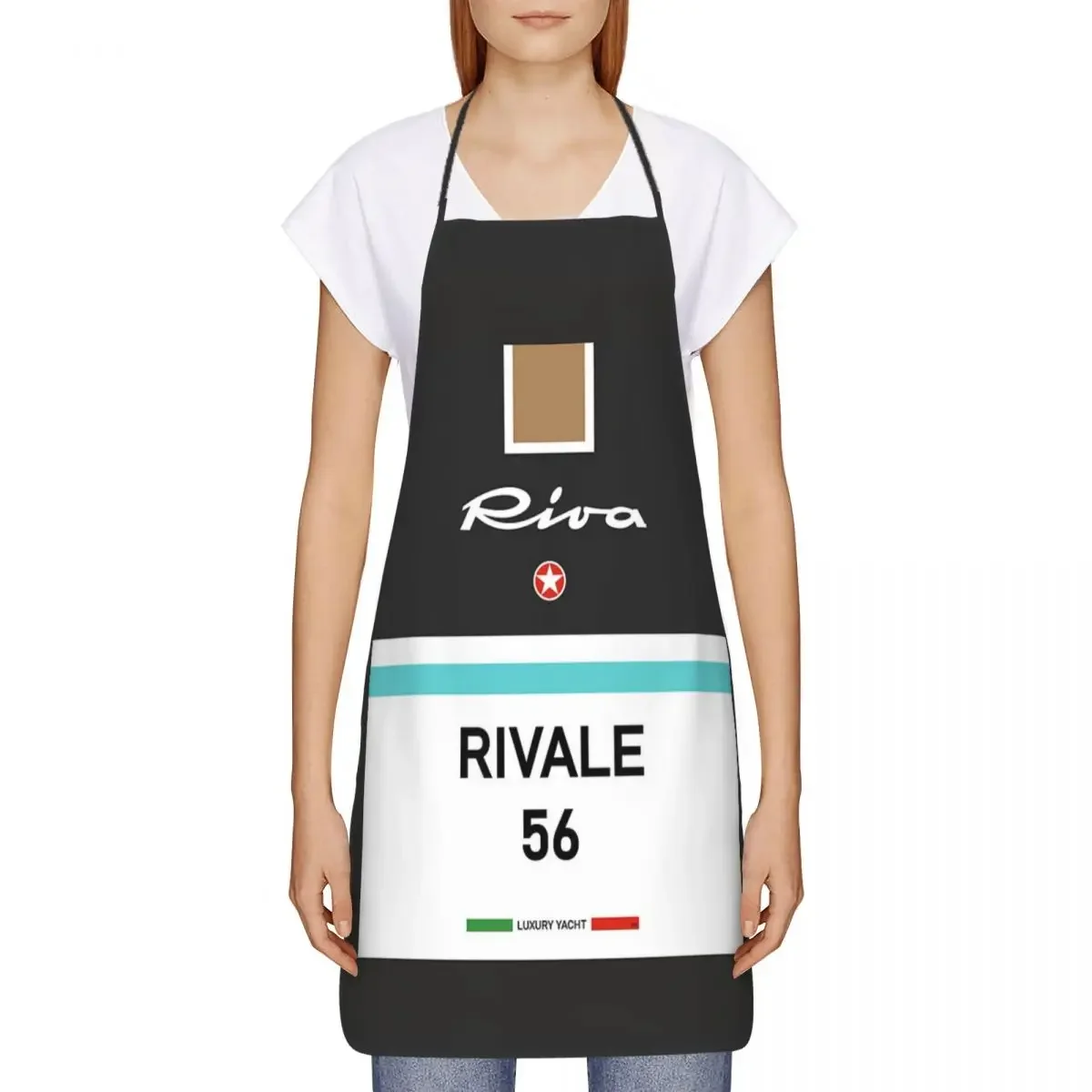 Фото Винтажный фартук Rivale Riva aquapex, фартук для шеф-повара, приготовления выпечки, для уборки кухни, итальянская Французская Ривьера, Монако №4