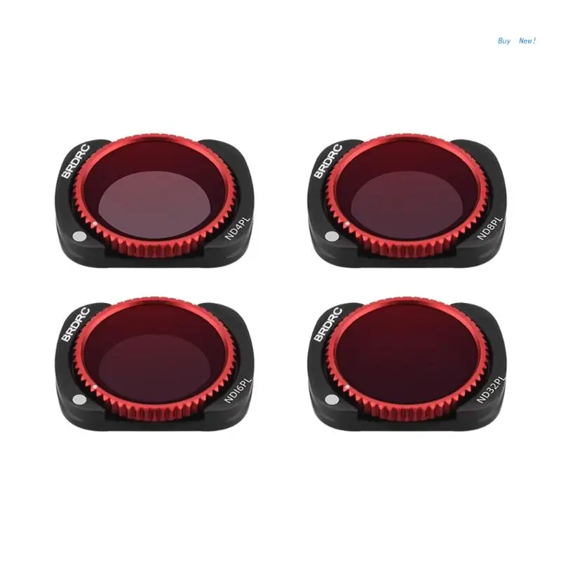 

4xFilter ND Kit ND4PL ND8PL ND16PL ND32PL Camera Lens Filters Neutral Density Set for OSMO Pocket 1/2 Gimbal