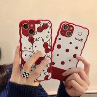 cartoon for iphone 12 full screen hello kitty 11promax phone case xr apple 13xs cute polka dot
