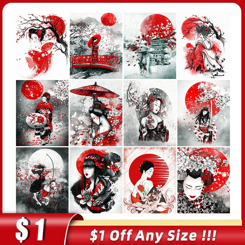 MomoArt алмазная вышивка Япония ручной работы Алмазная портрет полная площадь 5d