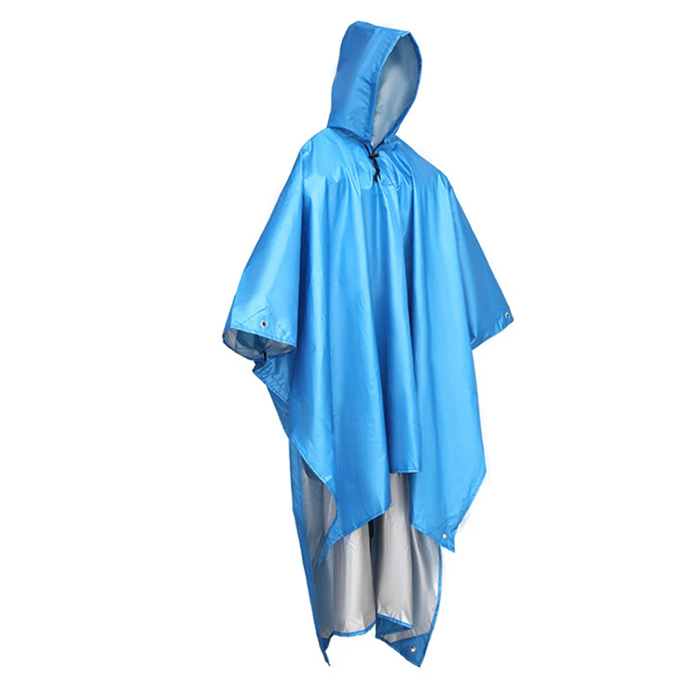 

Rain Cover Raincoat Cycling EASY TO WEAR Multifunctional Poncho Rain Coat With Hood 210D Polyester Material Camping