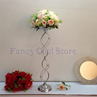 26 4h wedding flower stand holder silver metal road lead wedding centerpiece event decoration 10pcslot