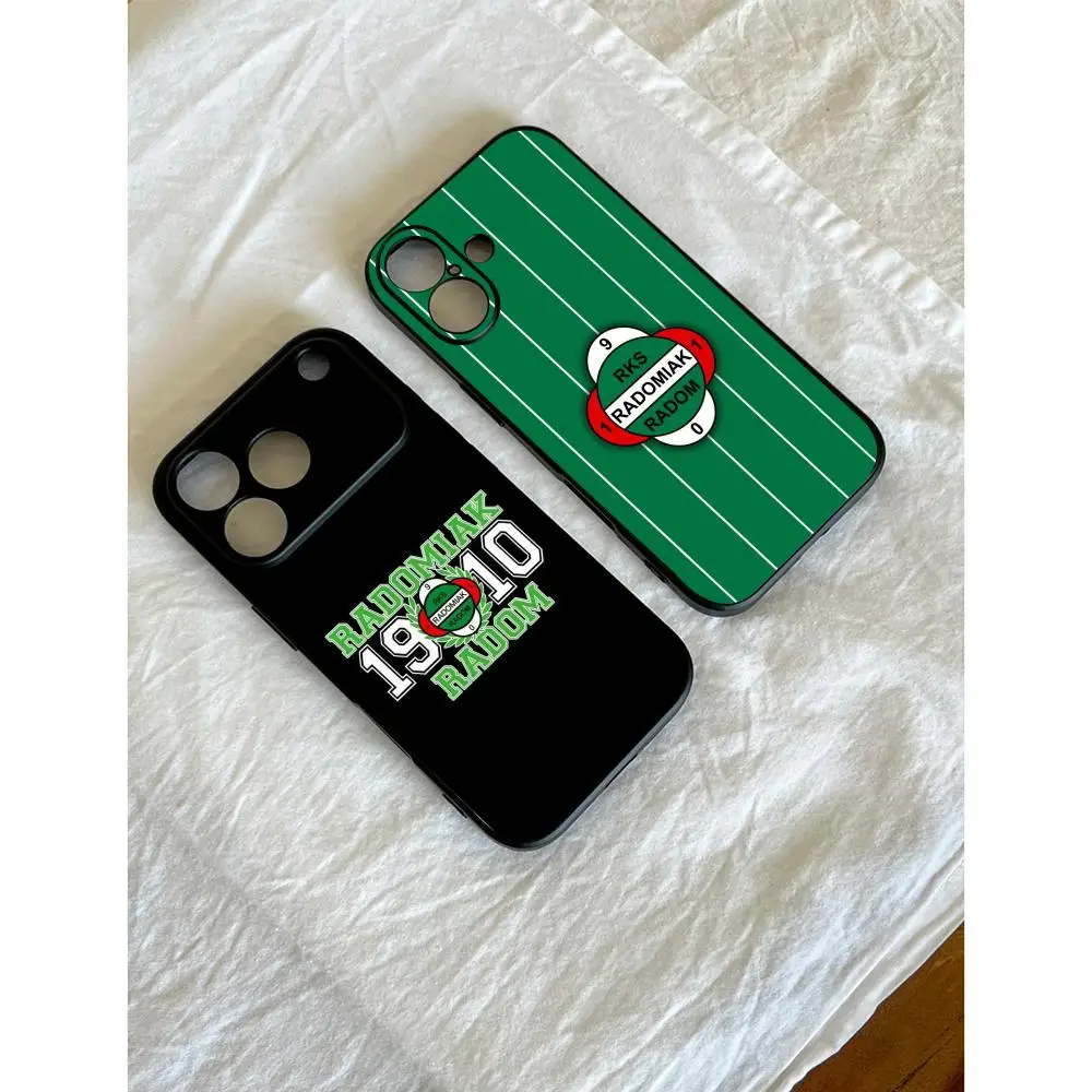 Фото Модный чехол Radomiak Radom для iPhone 17 16 15 14 13 12 Plus Mini Pro Max, мягкий черный противоударный чехол №1