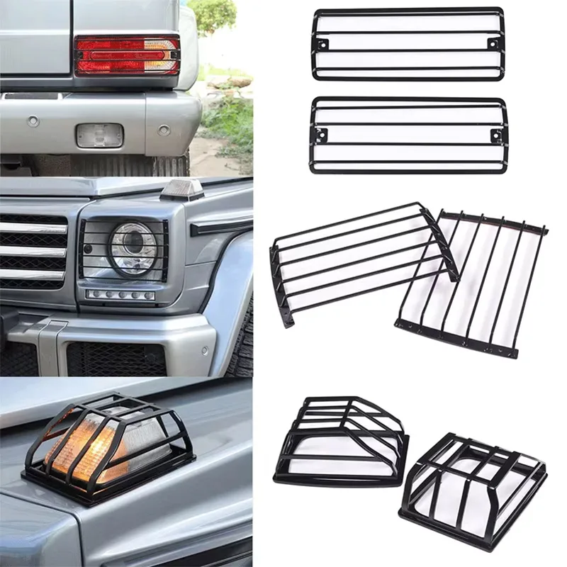 Фото Для Mercedes Benz G class W463 2004-2018 автомобильные фары защитный чехол указатель поворота противотуманные фары защитный чехол автомобильные аксессуары №1