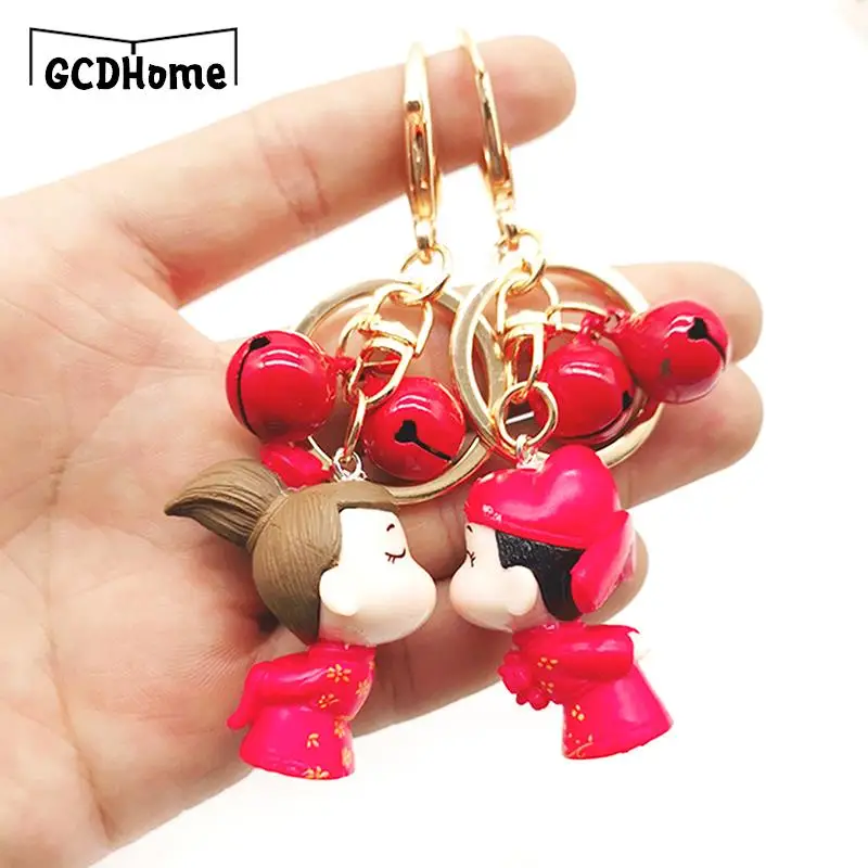 

1 пара модных парных брелоков для влюбленных, подарки, брелок, металлические брелоки для невесты, жениха, сердца, любовь, подарок на день Свят...