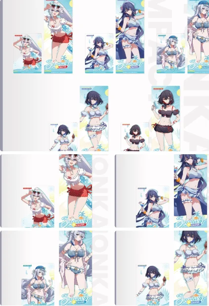 Фото Официальный оригинальный набор прозрачных карточек-билетов Honkai Impact 3 с Кианой Касланой, фигурки для косплея, подарок на день рождения, Хэллоуин №1