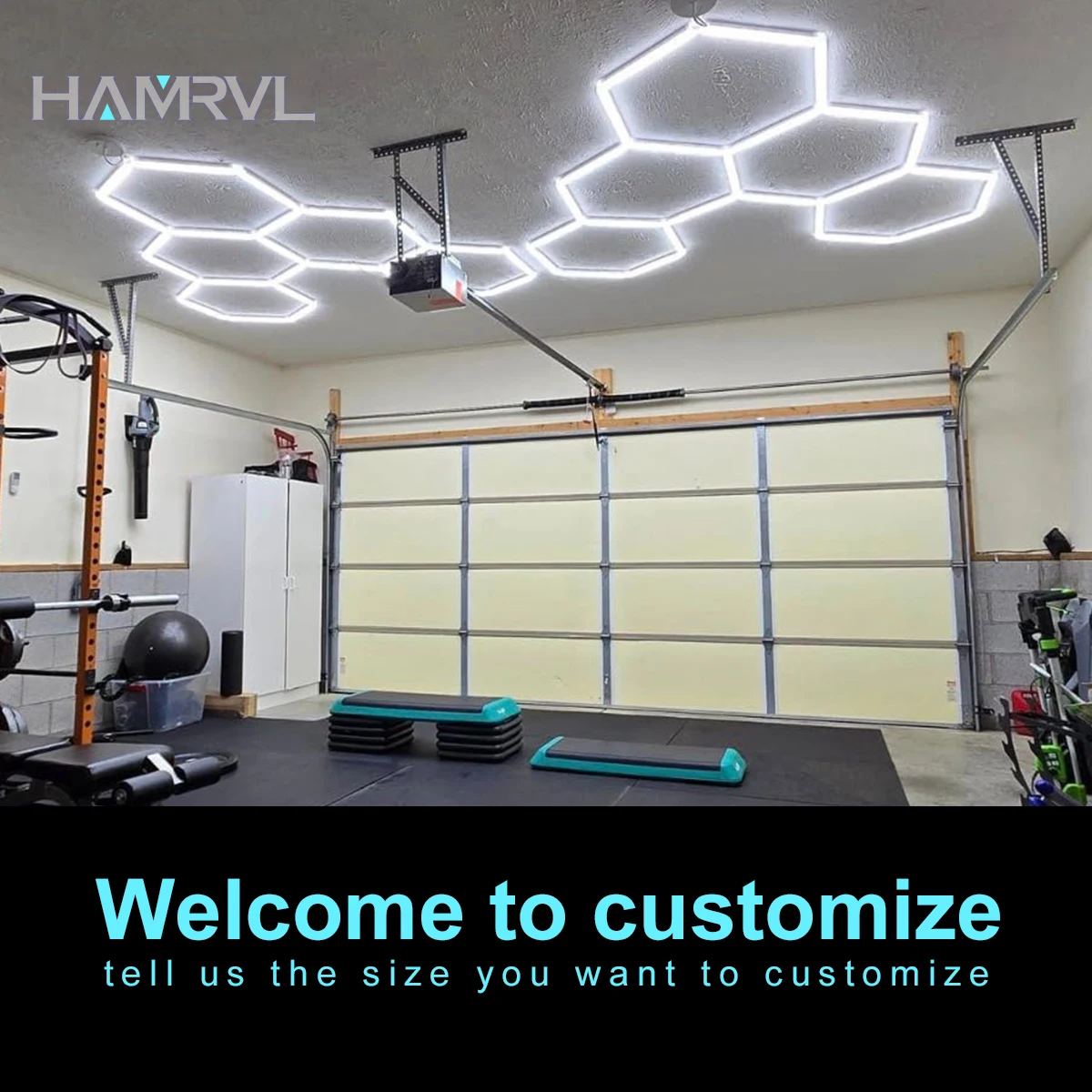 Индивидуальный шестиугольный гаражный потолочный светодиодный светильник