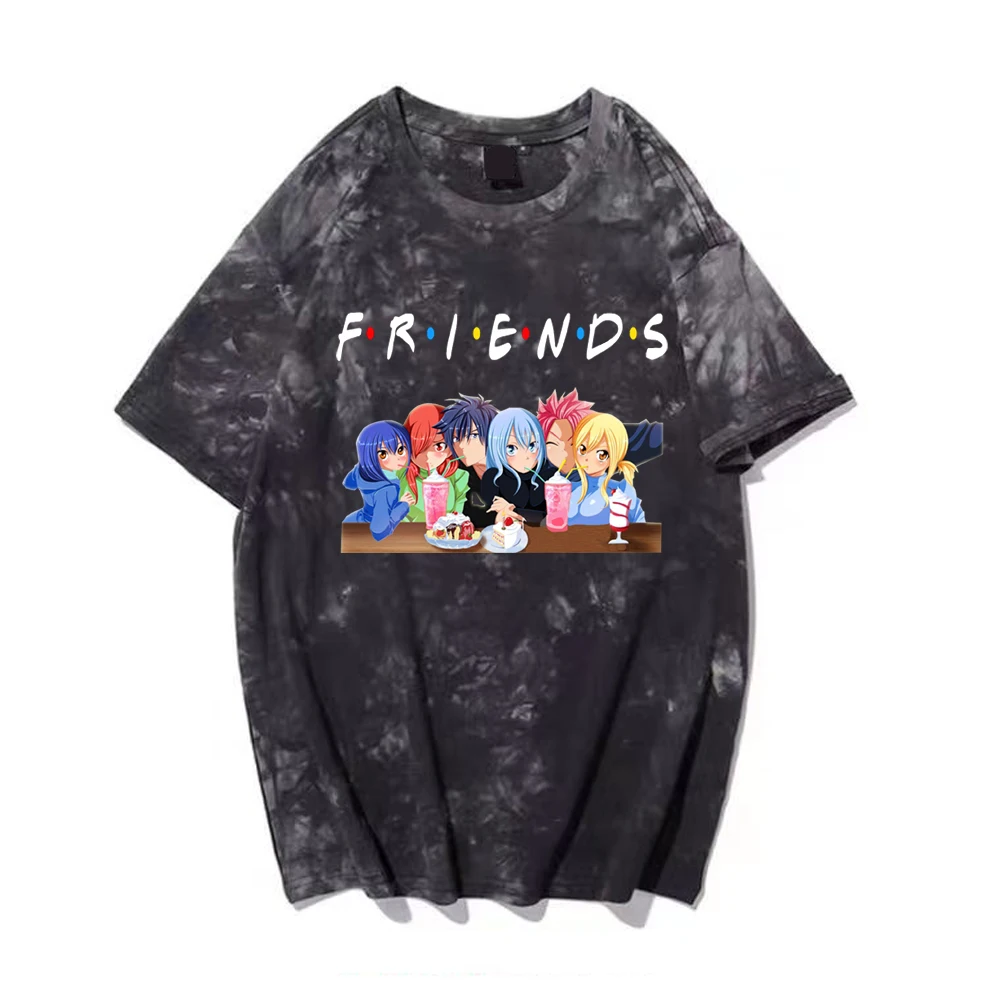 

Футболка с японским аниме «Фея хвост» для мужчин и женщин, повседневный Топ, смешная футболка с коротким рукавом и принтом манги