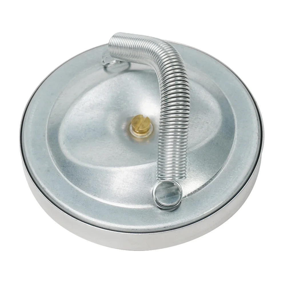 Промышленный трубопроводный термометр 63 мм оцинкованная сталь 0–120 ° Биметалл