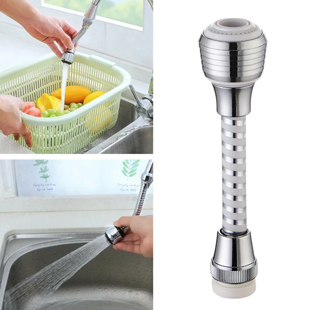 

360°Kitchen Faucet Aerator Flexible Faucet Sprayer Adjustment Bubbler High Pressure Faucet Extender Water Saving Bathroom Supply
