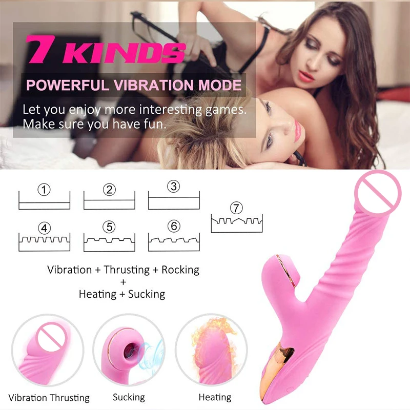 3 in 1 Silicone Sex Wand Clitoris Stimulator G-Spot Tapping Tongue Sucking Vibrator Funny AV Dildo Vibrator Intimate Adult Toys