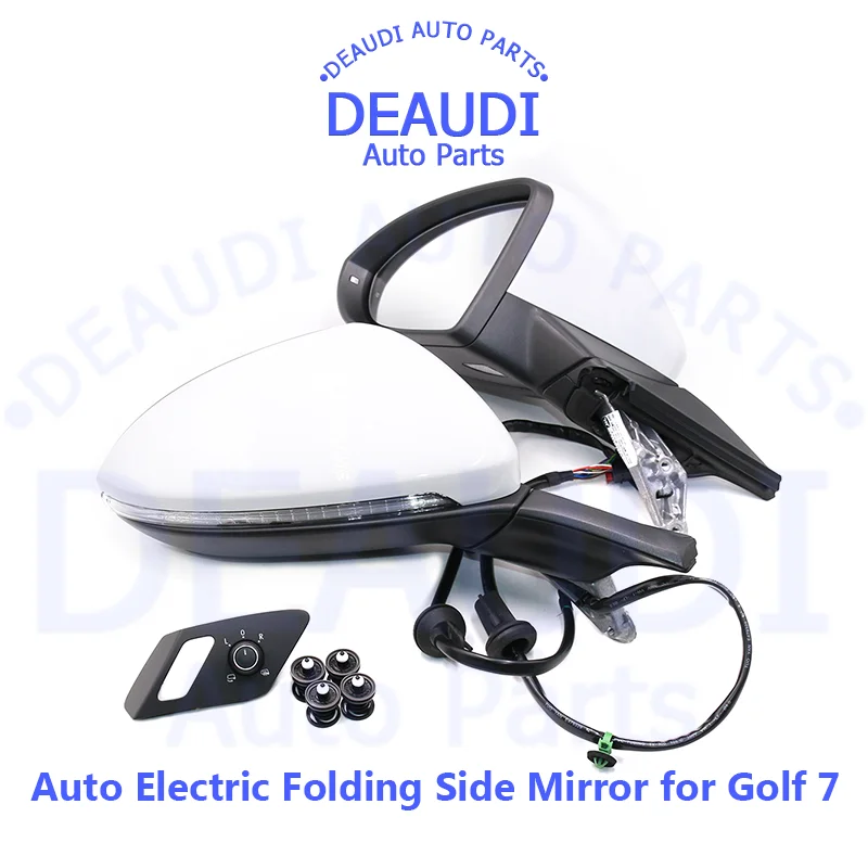 

For VW Golf 7 MK7 Auto folding mirror electric folding side mirrors with light 5GG 857 507 A + 5GG 857 508 A With Glasses Switch