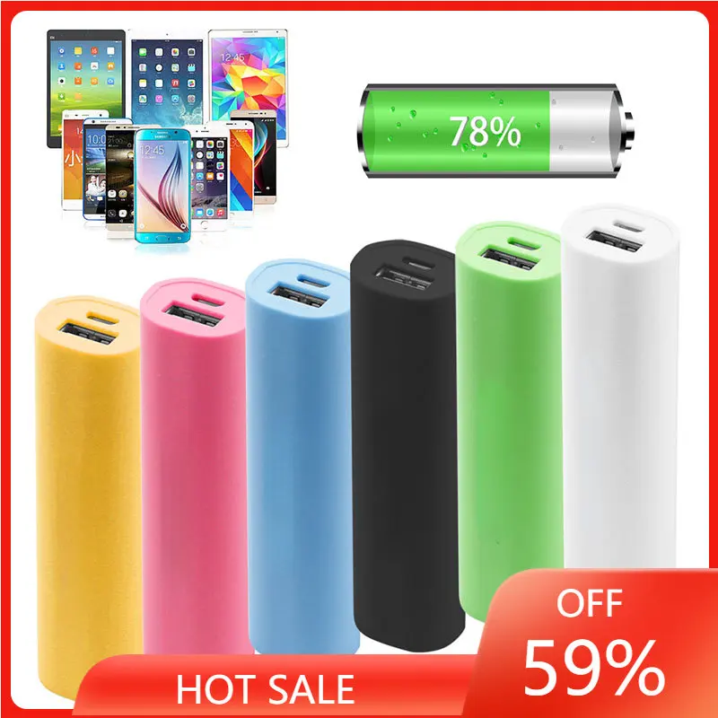 

DIY Portable USB Mobile Power Banks Charger Pack Box Battery Case For 1 x 18650