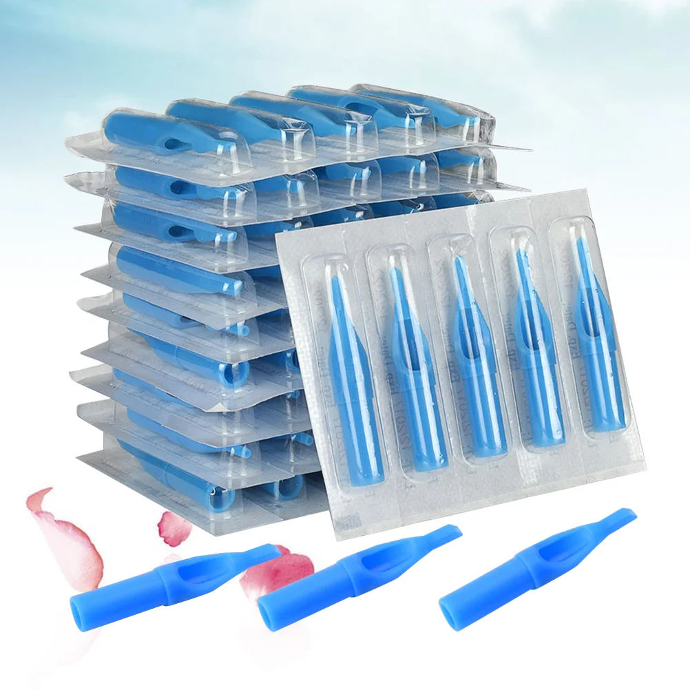 

100pcs Tips Tubes Machine Nozzle Accessories Mixed Tips Round