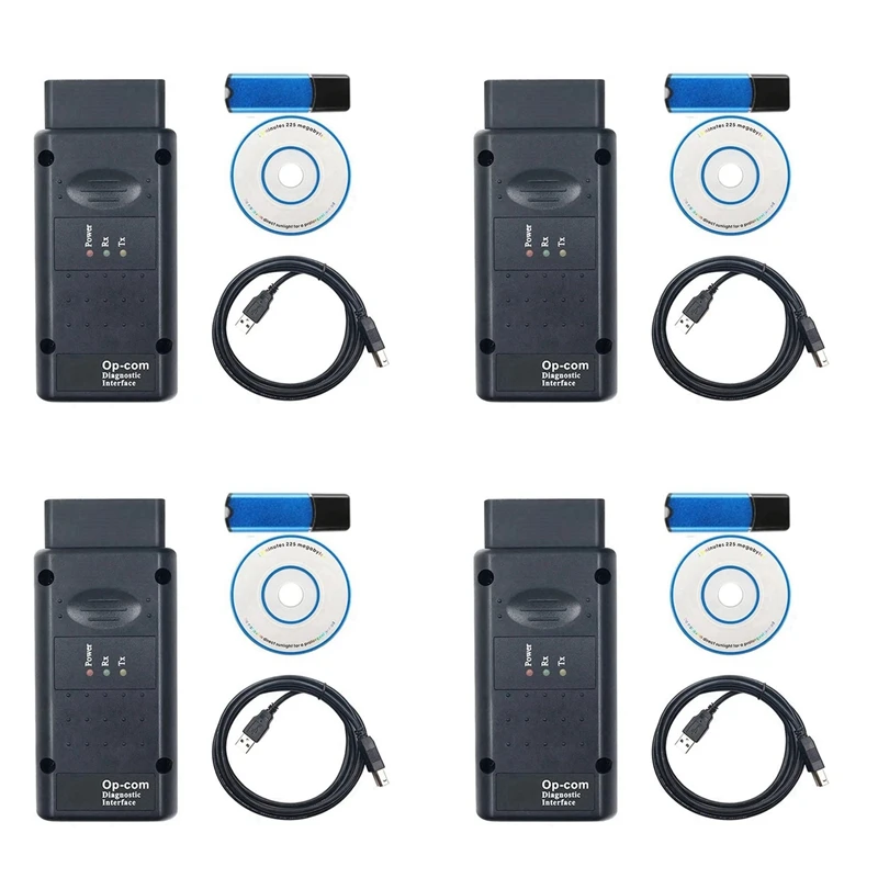 4X OPCOM 2021 с USB-ключом диагностические инструменты Op-Com V1.95 обновление вспышки Op Com V2021