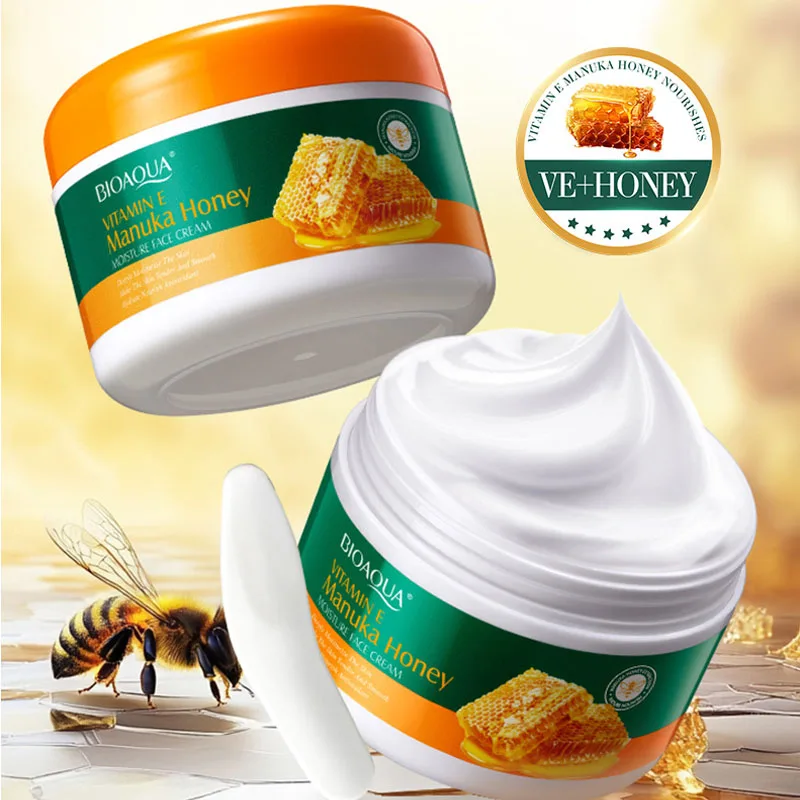 Манука Медовый укрепляющий крем для лица увлажняющий антивозрастной подтяжки