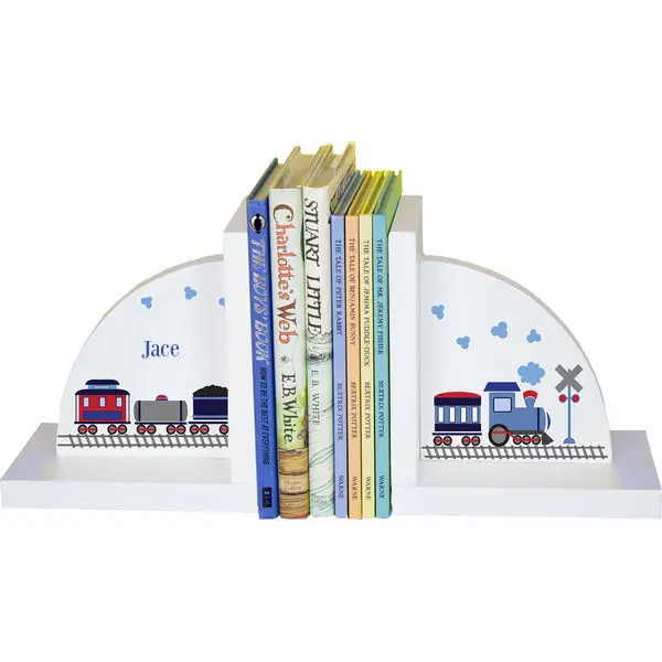 

Personalized Train Childrens Bookends