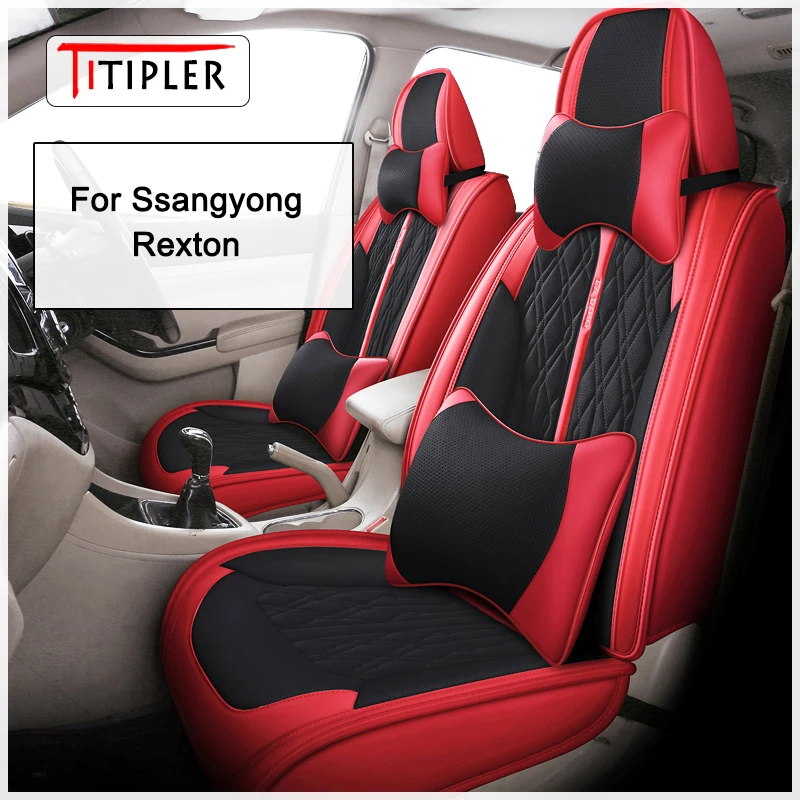 

TITIPLER Car Seat Cover For SsangYong Rexton Auto Accessories Interior (1seat)