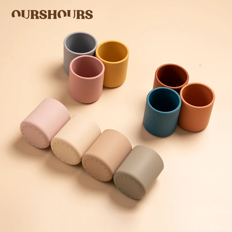 

Baby Silicone Water Cup for Infant Drinking Training Cups Shatter-proof Heat-Resistant Food grade Toddler Tableware BPA Free