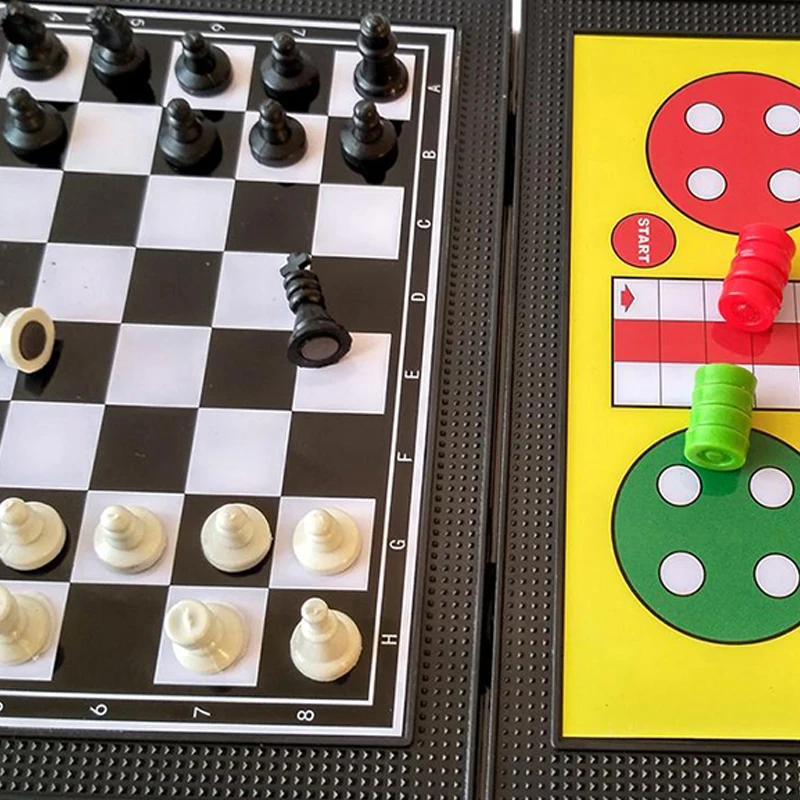 Хит продаж 5 в 1 шашки для магнитная настольная игра Летающие шахматы детский