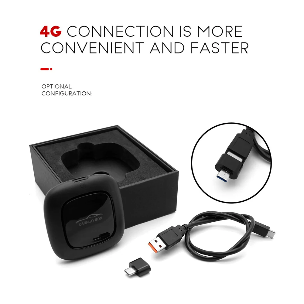 

Portable Interconnection Boxes Wired To Wireless Carplay Boxes Type-c Female Port Gps Boxes Car Stereo Part for Car Accessories