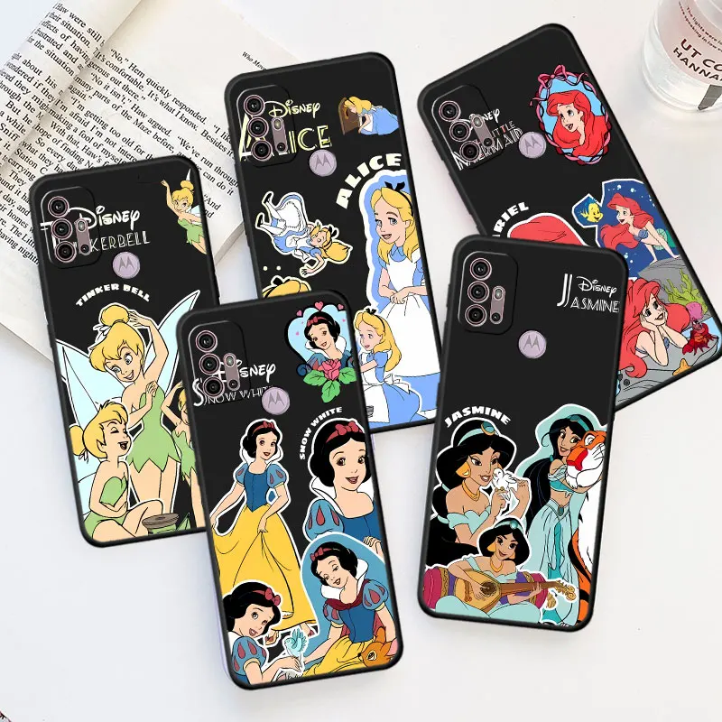 Чехлы для телефонов Disney мягкий чехол Белоснежка Алиса Ариэль Motorola Moto 30 Pro X30 S30 Neo 20
