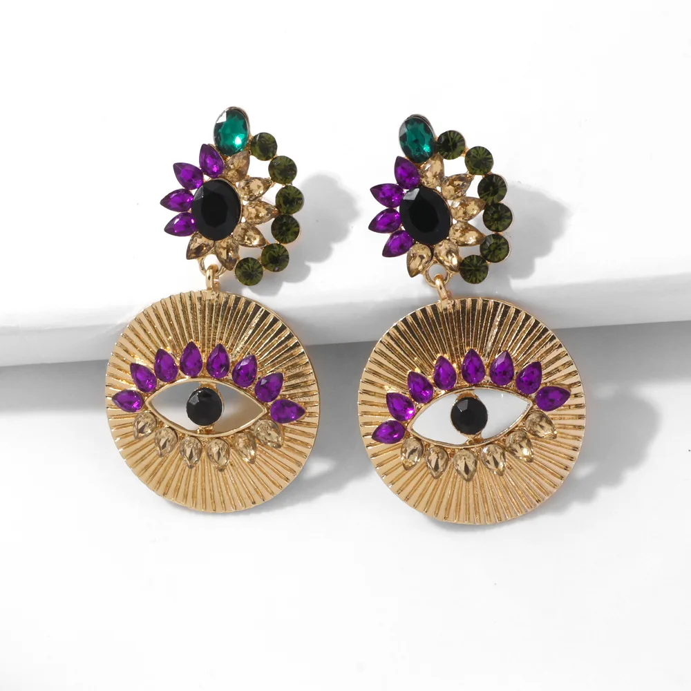 

Bohemian Fashion Retro Eye Earrings Women Love Heart Dangle Earrings Charm Party Wedding Jewelry Wholesale