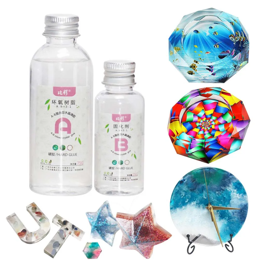 

Transparent Crystal Clear Epoxy Resin Glue Kit A B Glue Set For Art Casting Resin Jewelry Projects Stock Adhesives & Seale 2022