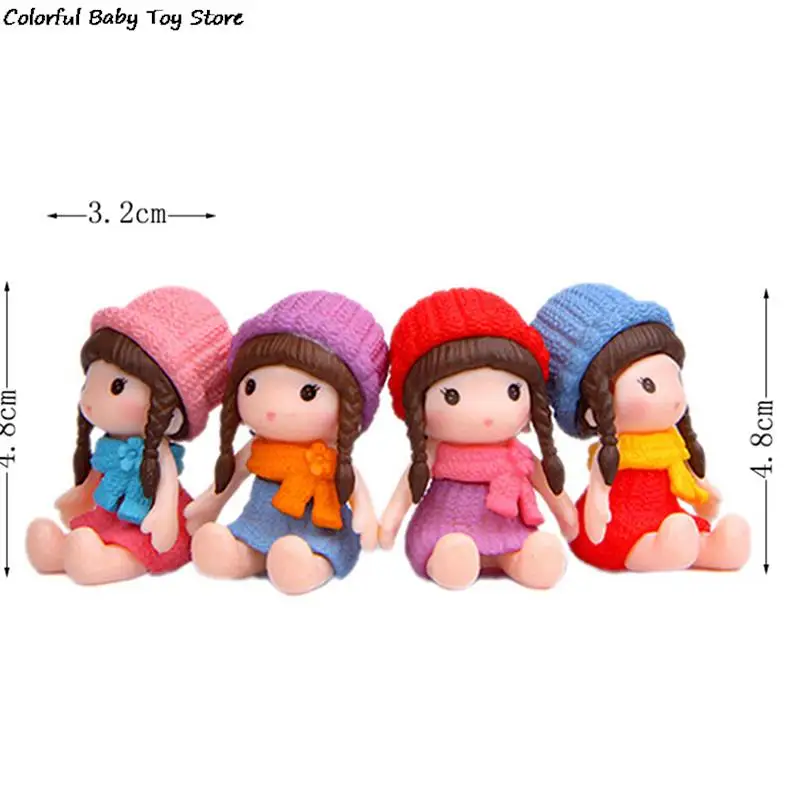 

1Pc Mini Girl Doll DIY Micro Landscape Dolls Fairy Garden Miniatures Decor Dollhouse Figures