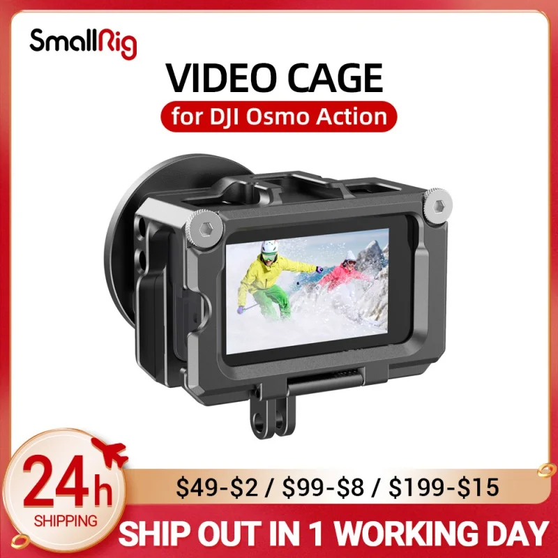 

Клетка для видеосъемки SmallRig OSMO для DJI Osmo Action (совместима с адаптером для микрофона) CVD2475