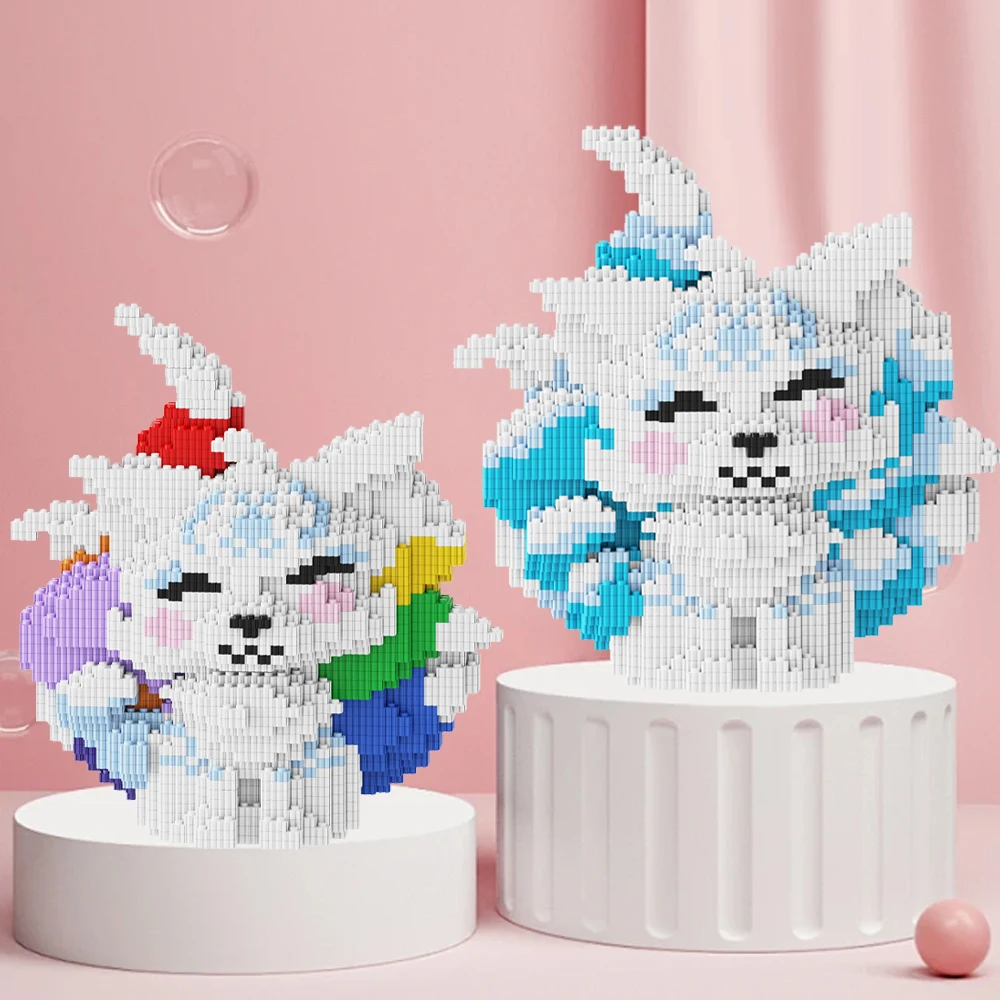 Новый сборный блок с девятихвостой лисой сделай сам головоломка строительный