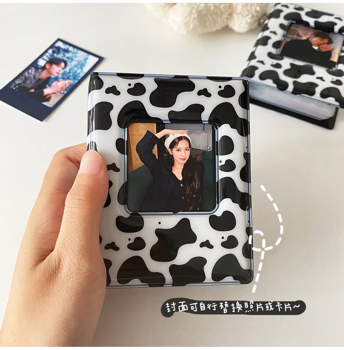 

Фотоальбом Kawaii Cow, папка для карт, визитница, книга, фотоальбом, визитница, 32 Кармана