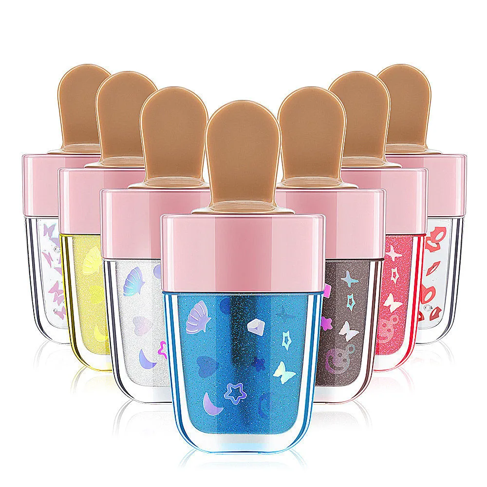 

Ice Cream Lip Glaze Glitter Liquid Lipstick Long Lasting Waterproof Moisturizing Candy Color Lip Gloss Lip Oil Female Cosmetics
