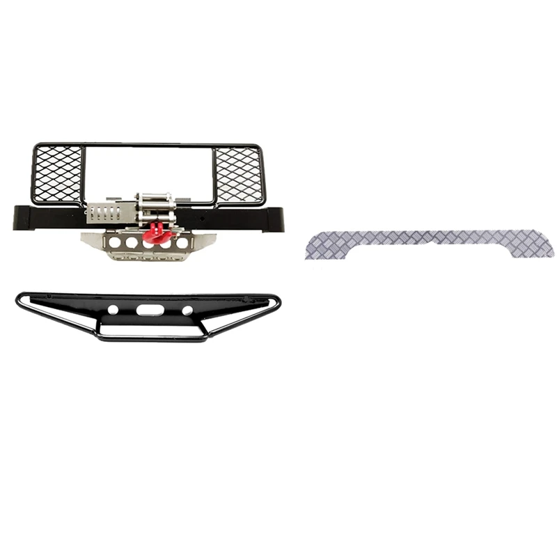 

Front Rear Bumper Protection Board Winch With Metal Shell Board Reflector Strip,For MN D90 D91 D99 MN99S 1/12 RC Car